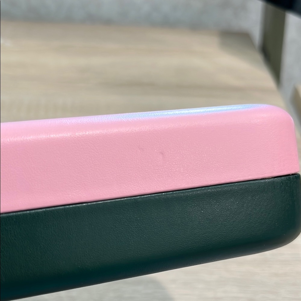 Kate Spade Pink and Dark Green Sunglasses Case ONLY See pics for condition 1-233 - Picture 9 of 12